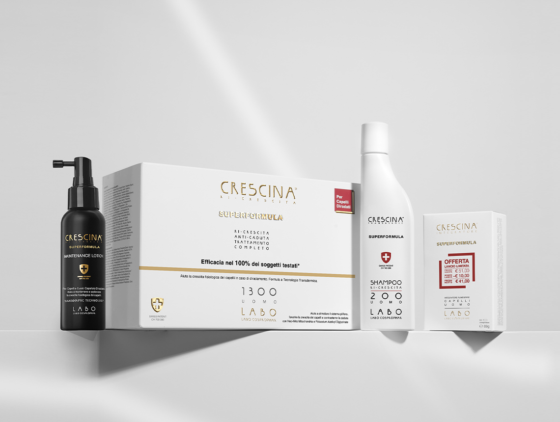 Crescina Superformula – Trattamento Completo per la Crescita e il Mantenimento dei Capelli